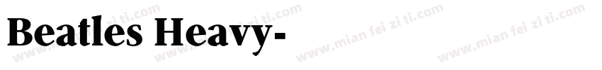 Beatles Heavy字体转换